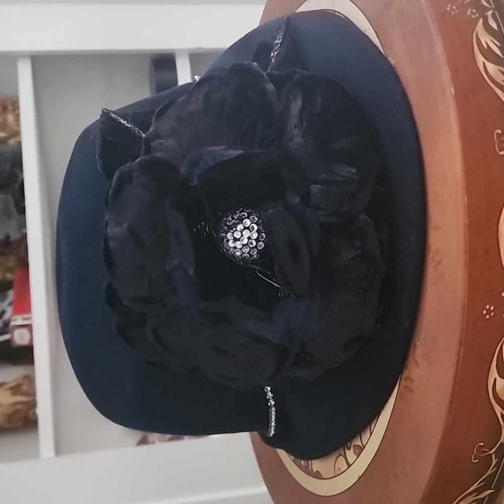 Vintage Navy Blue Kentucky Derby Hat